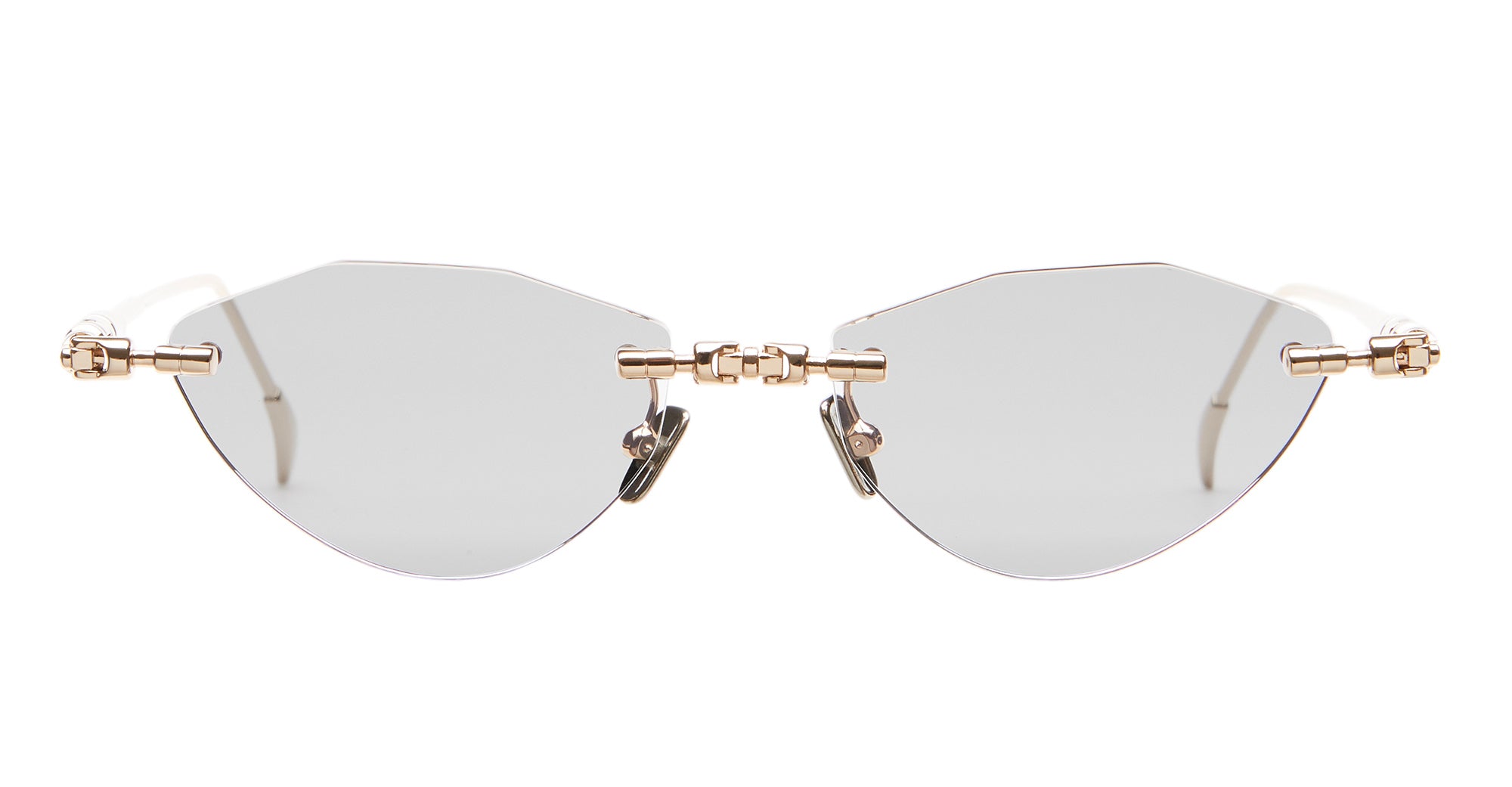 Ottica Mondello Roma - Kuboraum - KRSH64PG0000004G - MASK H64 - ROSE GOLD - Metal - shape Cat-eye - rose gold - EYEWEAR - SUNGLASSES - Unisex,Uomo,Donna,Women,Men - lens light grey - Made In Italy