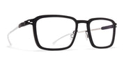 Ottica Mondello Roma - Mykita - 10300477 - BRAN - A105 Black / Chilled Raw Black RX - stainless steel - shape Rectangular - Black - EYEWEAR - EYEGLASSES - Unisex,Uomo,Donna,Women,Men - lens Clear - Made In Germany