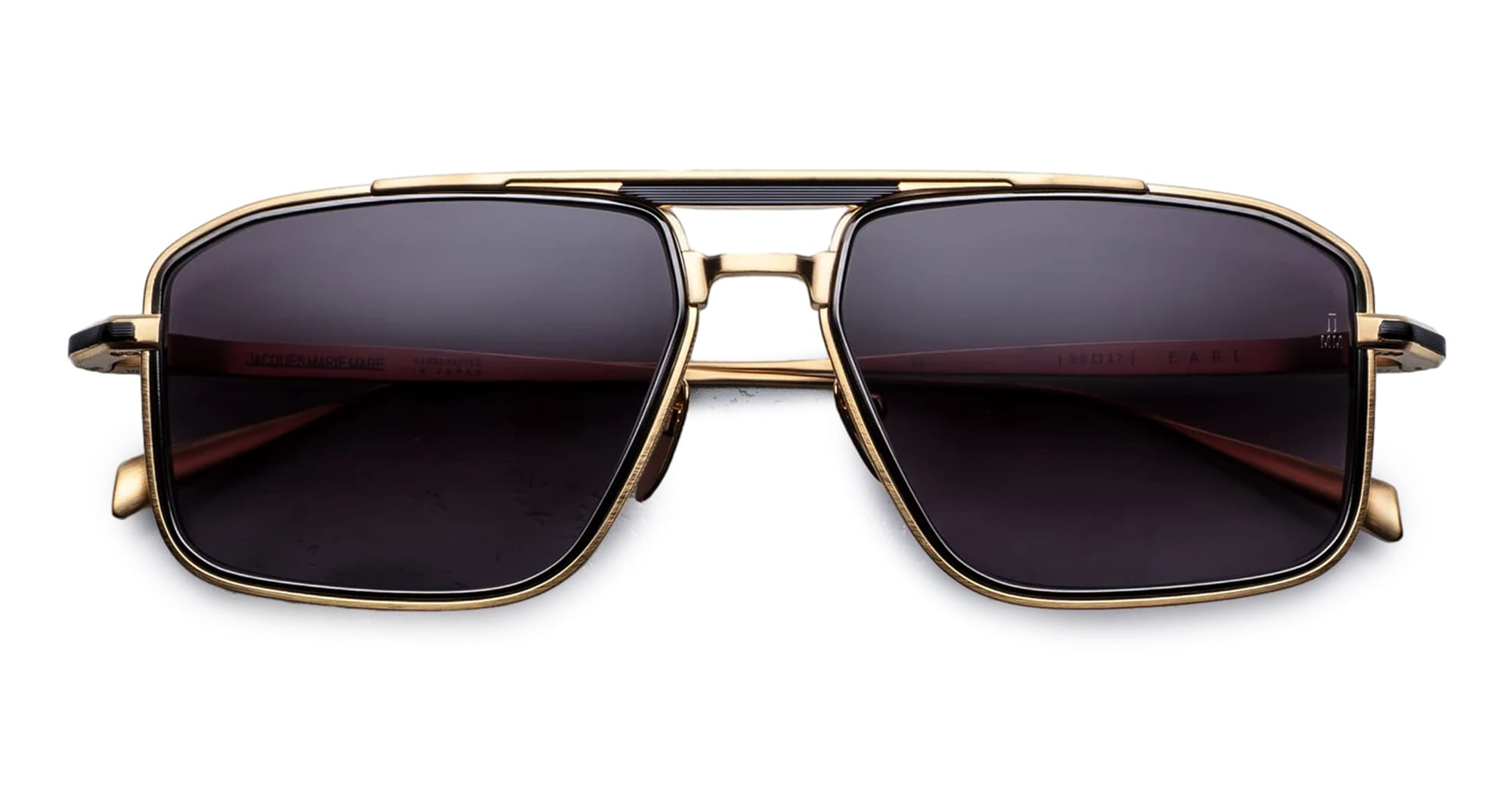 Ottica Mondello Roma - Jacques Marie Mage - JMMER-C7 - EARL - CIA - Titanium - shape Navigator - Gold - EYEWEAR - SUNGLASSES - Unisex,Uomo,Donna,Women,Men - lens Black - Made In Japan