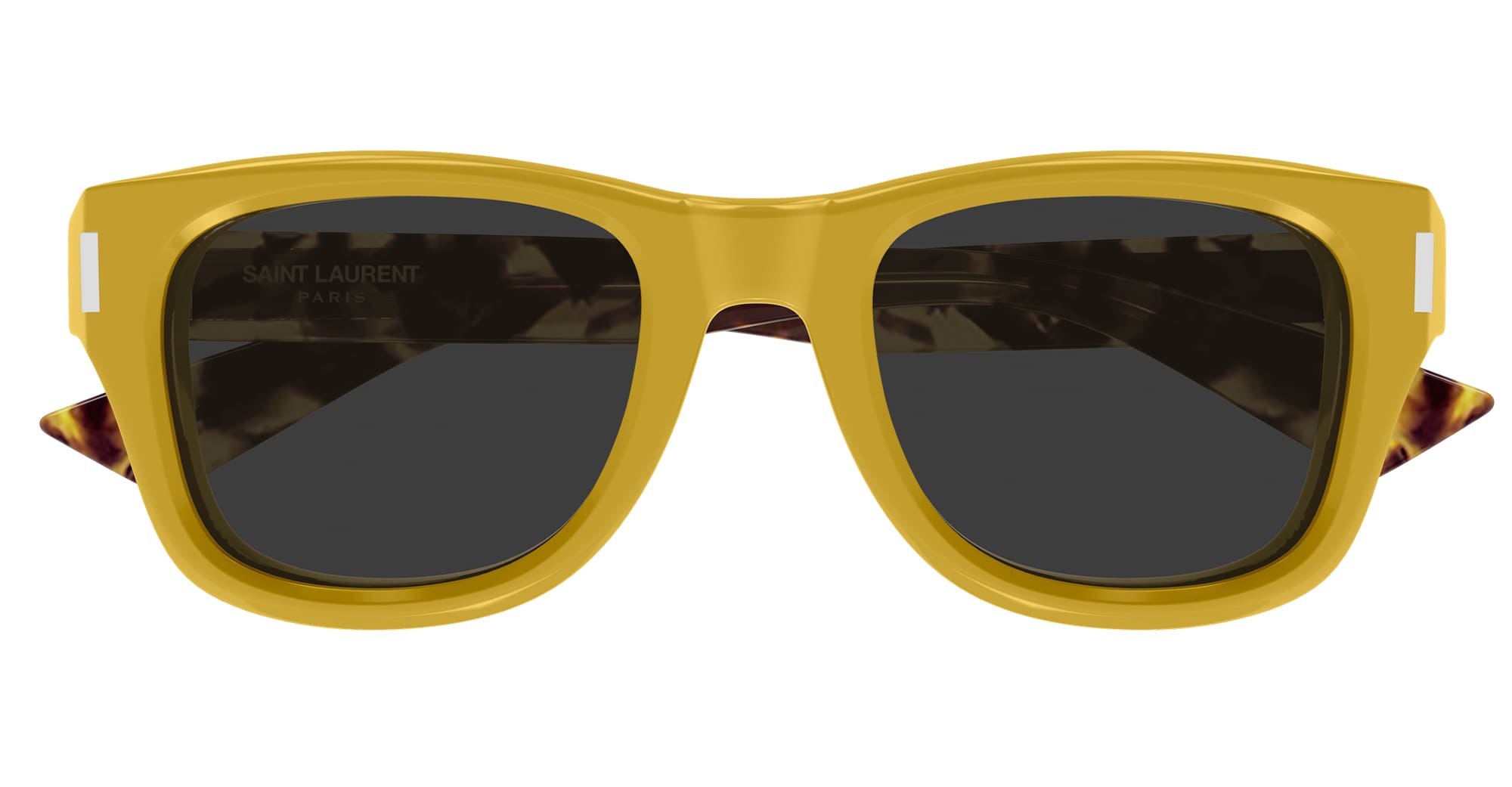 Ottica Mondello Roma - Saint Laurent - SL 801-004 - SL 801-004 - YELLOW - Acetate - shape Squared - yellow - EYEWEAR - SUNGLASSES - Unisex,Uomo,Donna,Women,Men - lens Grey - Made In Italy