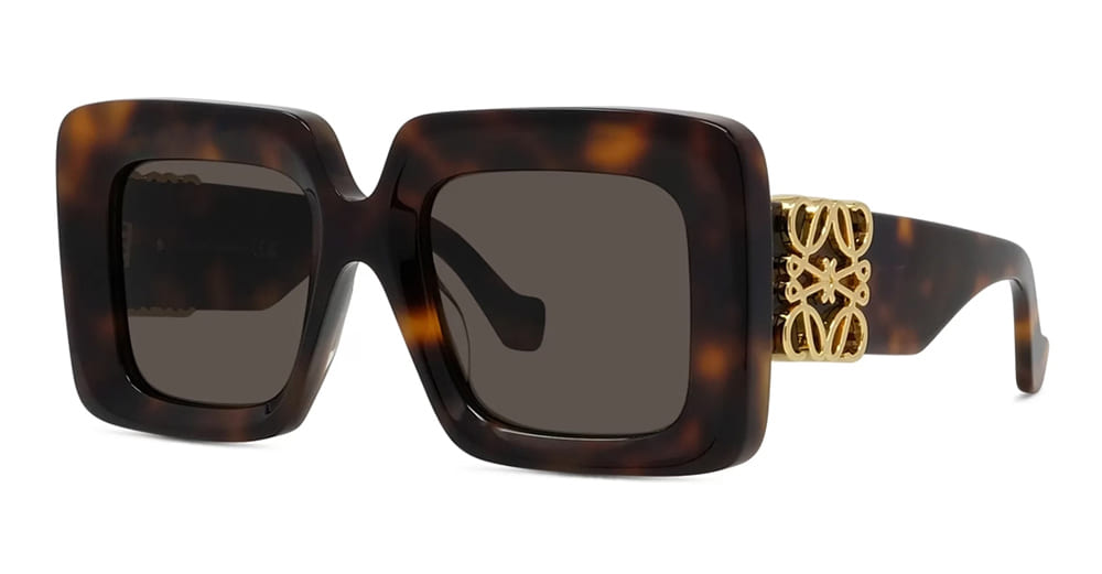 Ottica Mondello Roma - Loewe - LW40176U5152E - MAXI ANAGRAM LW40176U - HAVANA - Acetate - shape Squared - Havana - EYEWEAR - SUNGLASSES - Donna,Women - lens Brown - Made In Italy