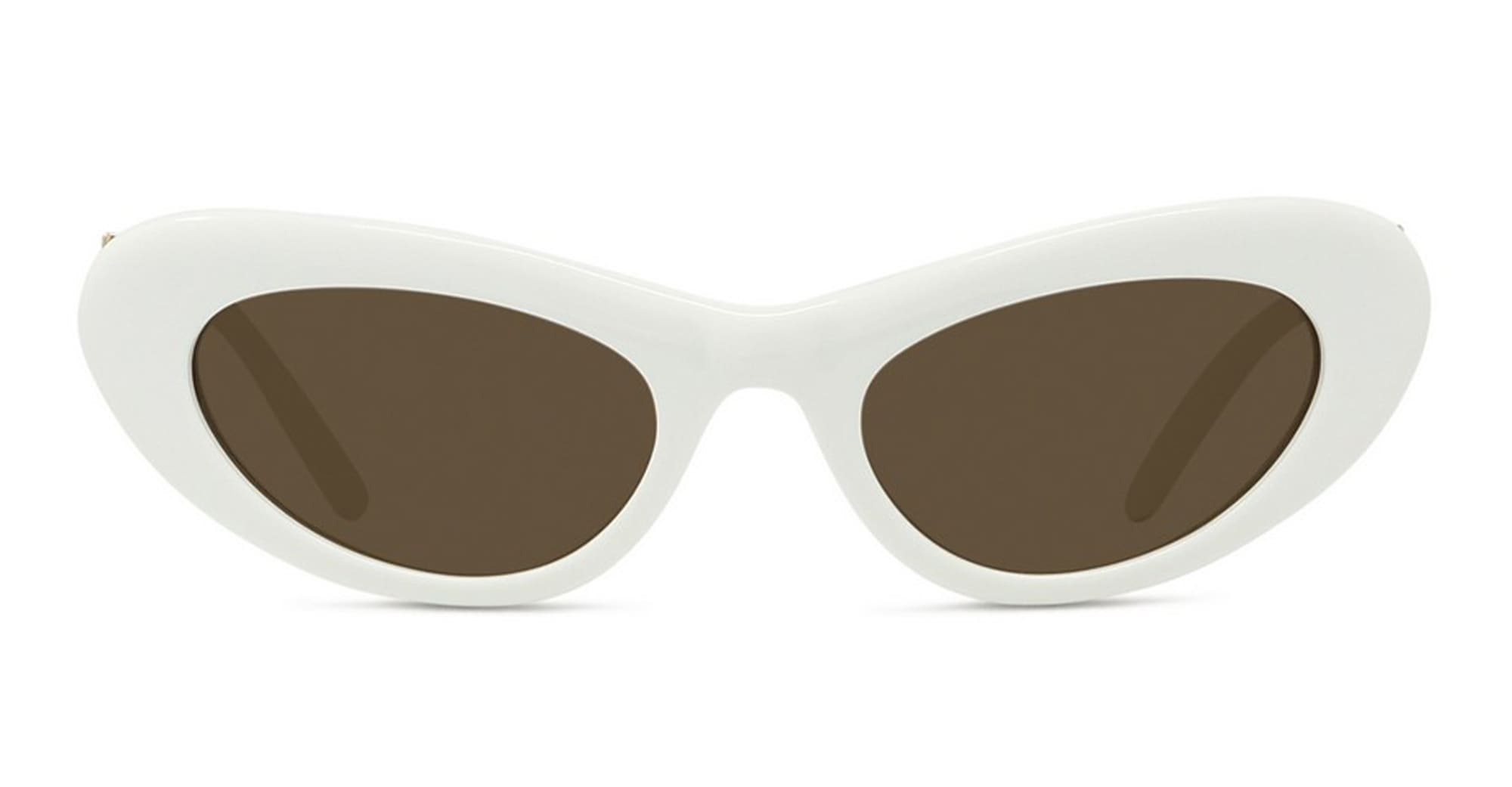 Ottica Mondello Roma - Loewe - LW40156U5225E - LW40156U - WHITE - Acetate - shape Oval - White - EYEWEAR - SUNGLASSES - Donna,Women - lens Brown - Made In Italy