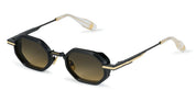 Ottica Mondello Roma - T HENRI - SQMC - SQUADRA - TRAVERSE - Acetate, titanium - shape  - Black, gold - EYEWEAR - SUNGLASSES - Unisex,Uomo,Donna,Women,Men - lens gradient yellow - Made In Japan