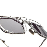 Ottica Mondello Roma - Kuboraum - KRSZ51RH0000002Y - MASK Z51 RH - DARK MATT GUNMETAL - metal, acetate - shape Squared - grey - EYEWEAR - SUNGLASSES - Unisex,Uomo,Donna,Women,Men - lens Grey - Made In Italy