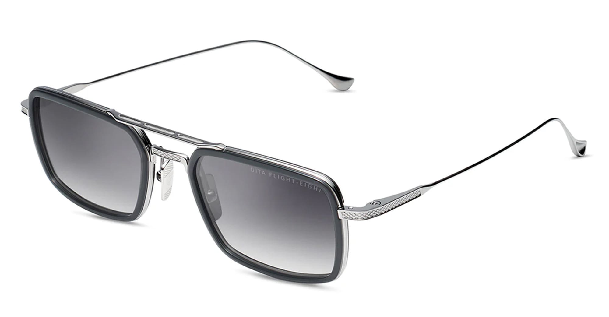  BLACK PALLADIUM - Titanium - shape Navigator - grey - EYEWEAR - SUNGLASSES - Unisex,Uomo,Donna,Women,Men - lens Gradient grey - Made In Japan