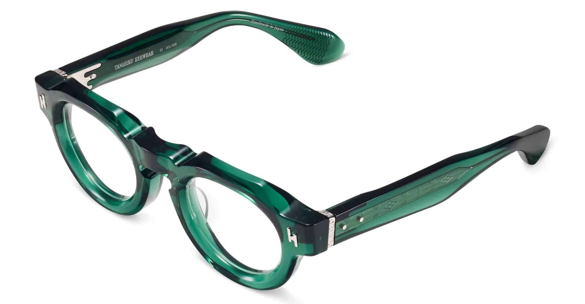 Ottica Mondello Roma - Tanabiku - DT-01G - SAKURA - GREEN - Acetate - shape Panto - green - EYEWEAR - EYEGLASSES - Unisex,Uomo,Donna,Women,Men - lens Clear - Made In Japan