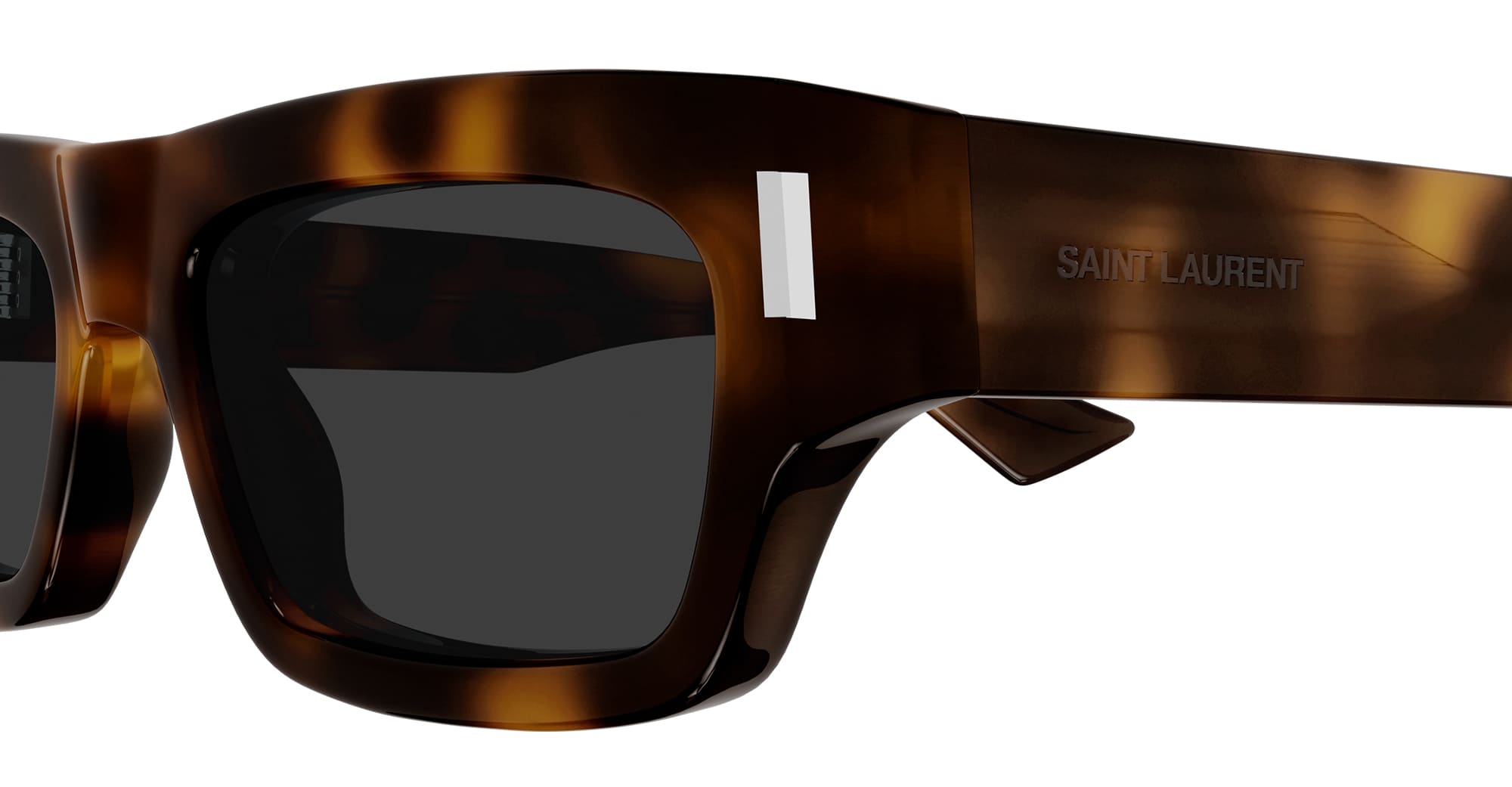 Ottica Mondello Roma - Saint Laurent - SL 837-002 - SL 837-002 - HAVANA - Acetate - shape Rectangular - Havana - EYEWEAR - SUNGLASSES - Unisex,Uomo,Donna,Women,Men - lens Grey - Made In Italy