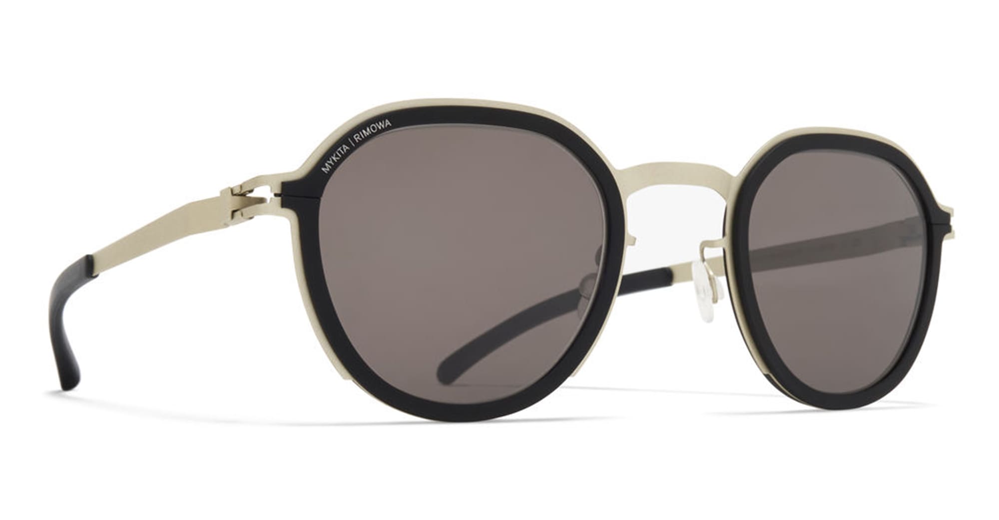 Ottica Mondello Roma - Mykita - 10087670 - MR001 AL3 - Titan / Black / Brown Solid Lens - stainless steel - shape  - silver, black - EYEWEAR - SUNGLASSES - Unisex,Uomo,Donna,Women,Men - lens  - Made In Germany