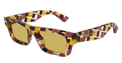 Ottica Mondello Roma - Bottega Veneta - BV1351S-003 - BV1351S-003 - MULTICOLOR - Acetate - shape Squared - brown - EYEWEAR - SUNGLASSES - Unisex,Uomo,Donna,Women,Men - lens yellow - Made In Japan