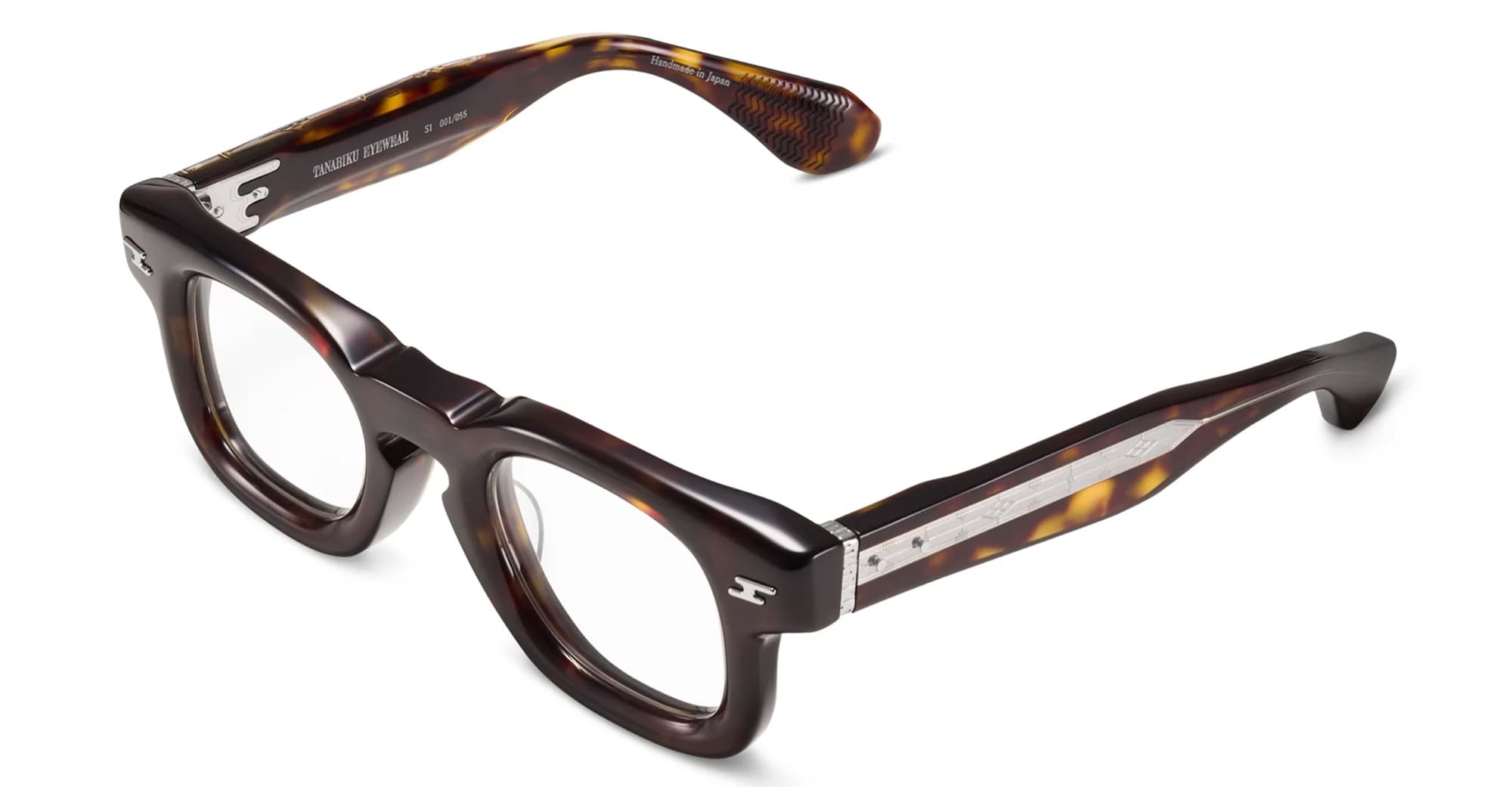 Ottica Mondello Roma - Tanabiku - DT-02T - FUJI - TORTOISE - Acetate - shape Wellington - Tortoise - EYEWEAR - EYEGLASSES - Unisex,Uomo,Donna,Women,Men - lens Clear - Made In Japan
