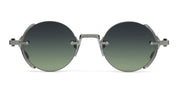 Ottica Mondello Roma - Akoni - AKS-519B-46 - JUPITER - BLACK PALLADIUM / CRYSTAL GREY - Titanium - shape Round - Palladium - EYEWEAR - SUNGLASSES - Uomo,Men - lens Gradient green - Made In Japan