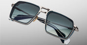 Ottica Mondello Roma - Jacques Marie Mage - JMMGTR-17J - GT-R - ATLANTIC - titanium, acetate - shape Navigator - Silver - EYEWEAR - SUNGLASSES - Unisex,Uomo,Donna,Women,Men - lens Gradient blue - Made In Japan