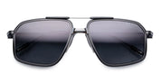 Ottica Mondello Roma - Jacques Marie Mage - JMMJG-10Y1 - DECADE COLLECTION: JAGGER - DECADE - Titanium - shape Aviator - black, silver - EYEWEAR - SUNGLASSES - Uomo,Men - lens Gradient grey - Made In Japan
