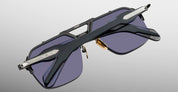 Ottica Mondello Roma - Jacques Marie Mage - JMMSVR-58 - SILVERTON - RAVEN - Acetate, titanium - shape  -  - EYEWEAR - SUNGLASSES - Uomo,Men - lens  - Made In Japan