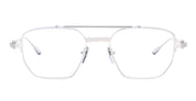 Ottica Mondello Roma - Akoni - AKX-539C-52 - PROTEUS - SHINY SILVER RX - Titanium - shape Navigator - Silver - EYEWEAR - EYEGLASSES - Unisex,Uomo,Donna,Women,Men - lens Clear - Made In Japan