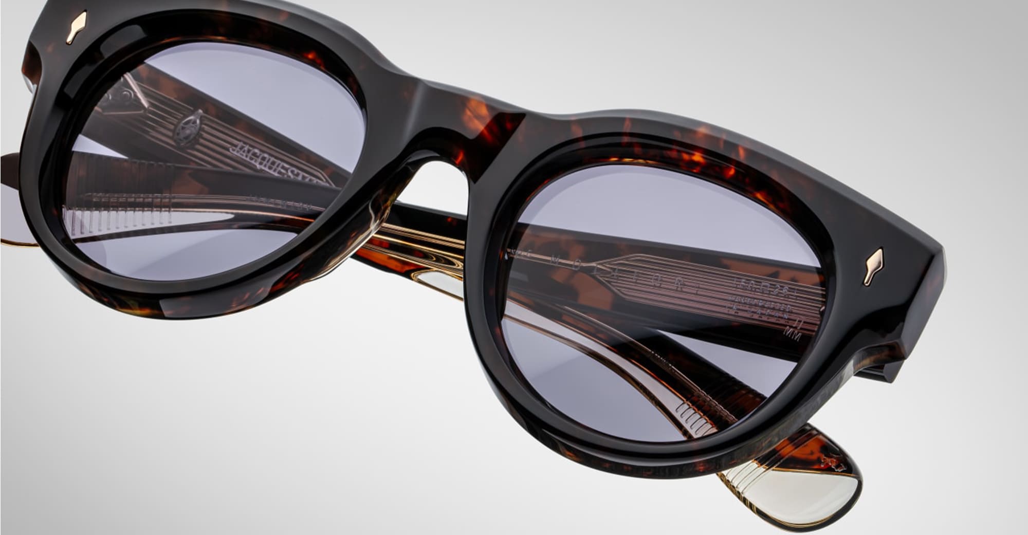 Ottica Mondello Roma - Jacques Marie Mage - JMMLM-13V - MOLITOR - BEAU - Acetate - shape Round - Tortoise - EYEWEAR - SUNGLASSES - Unisex,Uomo,Donna,Women,Men - lens Blue - Made In Japan