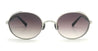 Ottica Mondello Roma - Matsuda - M3137.SG.PW-SMK.51 - M3137 - PALLADIUM WHITE - Titanium - shape Oval - Silver - EYEWEAR - SUNGLASSES - Uomo,Men - lens Gradient grey - Made In Japan