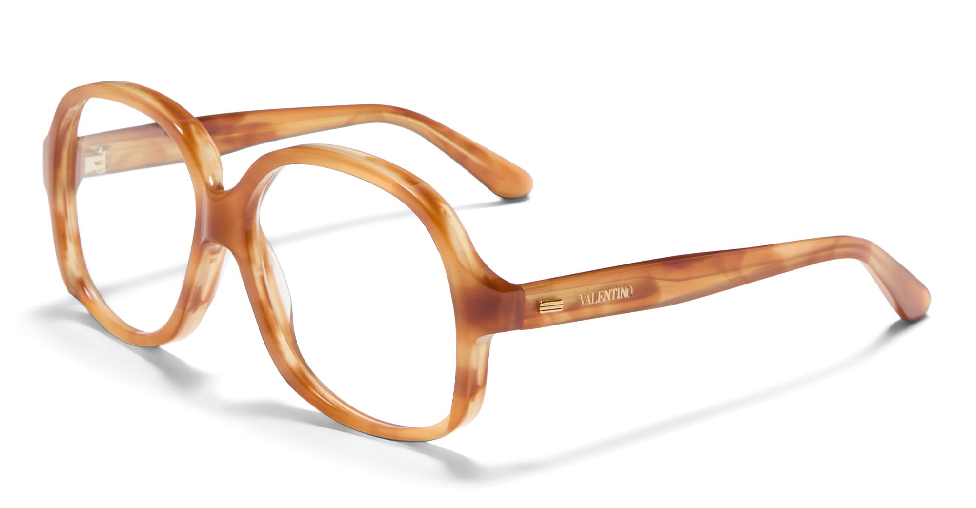  V-LIGHT GOLD RX - Acetate - shape Round - havana, gold - EYEWEAR - EYEGLASSES - Donna,Women - lens Clear - Made In Japan