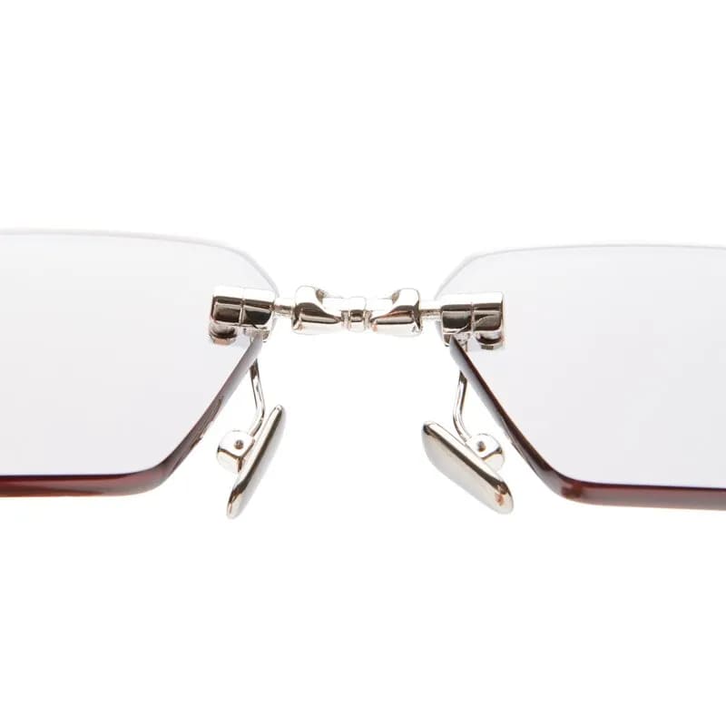 Ottica Mondello Roma - Kuboraum - KRSH68SI0000004G - MASK H68 SI - SILVER - Metal - shape Squared - Silver - EYEWEAR - SUNGLASSES - Unisex,Uomo,Donna,Women,Men - lens Grey - Made In Italy