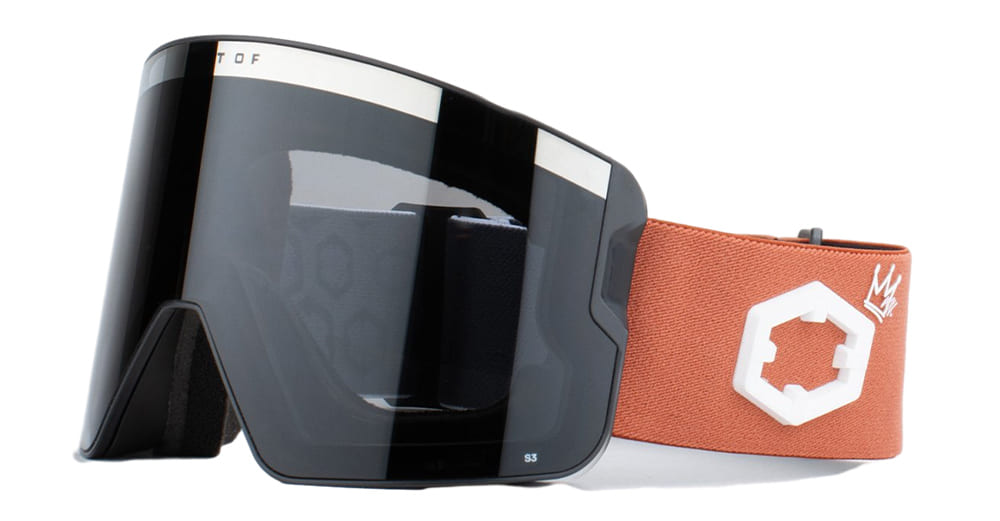  SMOKE LENS LARGE - nylon - shape Mask - brown - EYEWEAR - GOGGLES - Unisex,Uomo,Donna,Women,Men - lens dark grey - Made In Italy