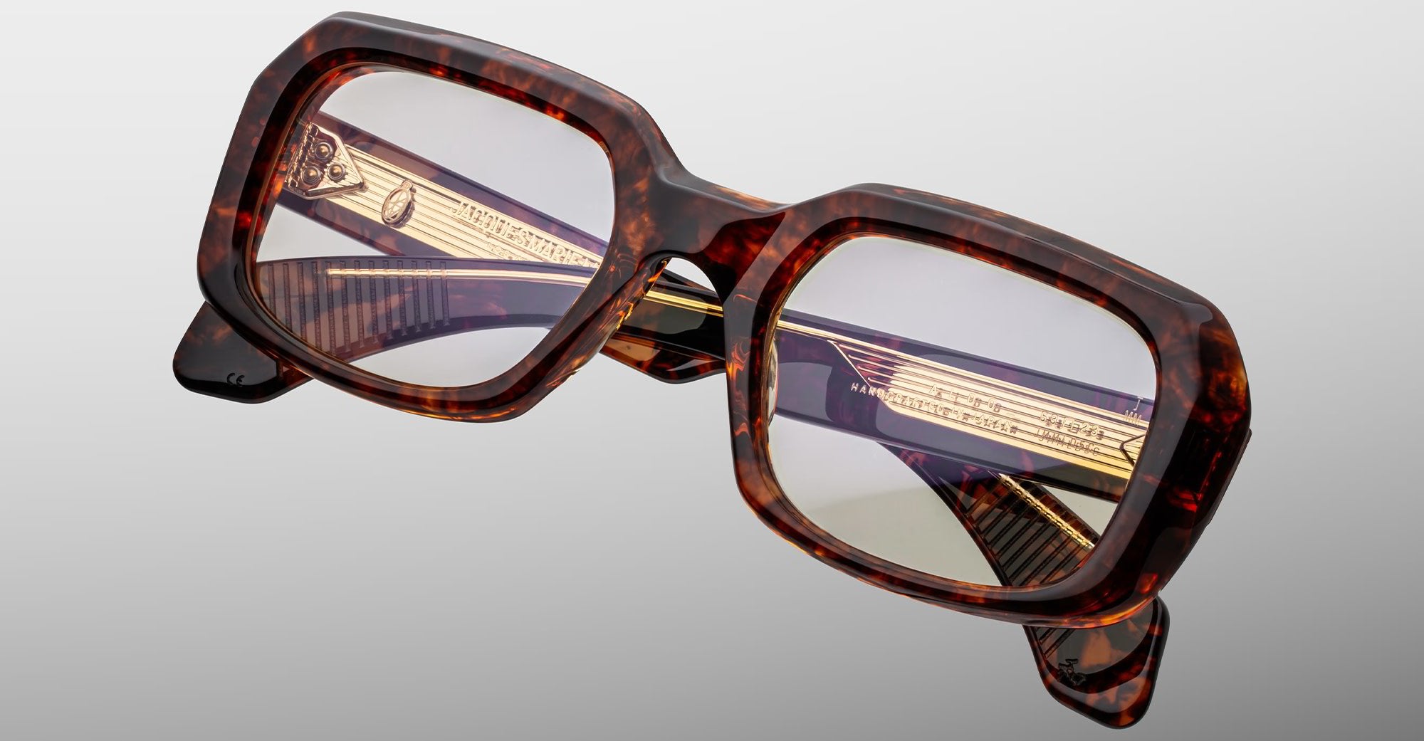 Ottica Mondello Roma - Jacques Marie Mage - JMMLDRX-5C - ALDO - ARGYLE RX - Acetate - shape Squared - Tortoise - EYEWEAR - EYEGLASSES - Unisex,Uomo,Donna,Women,Men - lens Clear - Made In Japan