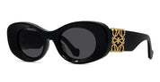Ottica Mondello Roma - Loewe - LW40175U4901A - MAXI ANAGRAM LW40175U - BLACK - Acetate - shape Oval - Black - EYEWEAR - SUNGLASSES - Donna,Women - lens Black - Made In Italy