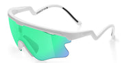 Ottica Mondello Roma - Alba Optics - 8053806717933 - DELTA LEI - WHITE / VZUM F-LENS BTL - Tr90 - shape Mask - White - EYEWEAR - SUNGLASSES - Unisex,Uomo,Donna,Women,Men - lens blue green - Made In Italy