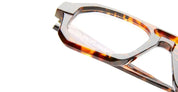 Ottica Mondello Roma - Kuboraum - KROK33HSP00000OP - MASK K33 HSP - HAVANA STRIPES RX - Acetate - shape Navigator - Havana - EYEWEAR - EYEGLASSES - Unisex,Uomo,Donna,Women,Men - lens Clear - Made In Italy