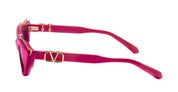 Ottica Mondello Roma - Valentino - VLS-114D-49 - V-GOLDCUT II - PINK / WHITE GOLD - acetate, titanium  - shape Cat-eye - pink, gold - EYEWEAR - SUNGLASSES - Donna,Women - lens Gradient pink - Made In Japan