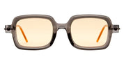 Ottica Mondello Roma - Kuboraum - KRS0P2GRY000002R - MASK P2 GRY - TRANSPARENT DARK GREY - Acetate - shape Squared - grey - EYEWEAR - SUNGLASSES - Unisex,Uomo,Donna,Women,Men - lens orange - Made In Italy
