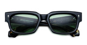 Ottica Mondello Roma - Jacques Marie Mage - JMMRZ-01 - MATTEI - NOIR - Acetate - shape Rectangular - Black - EYEWEAR - SUNGLASSES - Unisex,Uomo,Donna,Women,Men - lens Green - Made In Japan