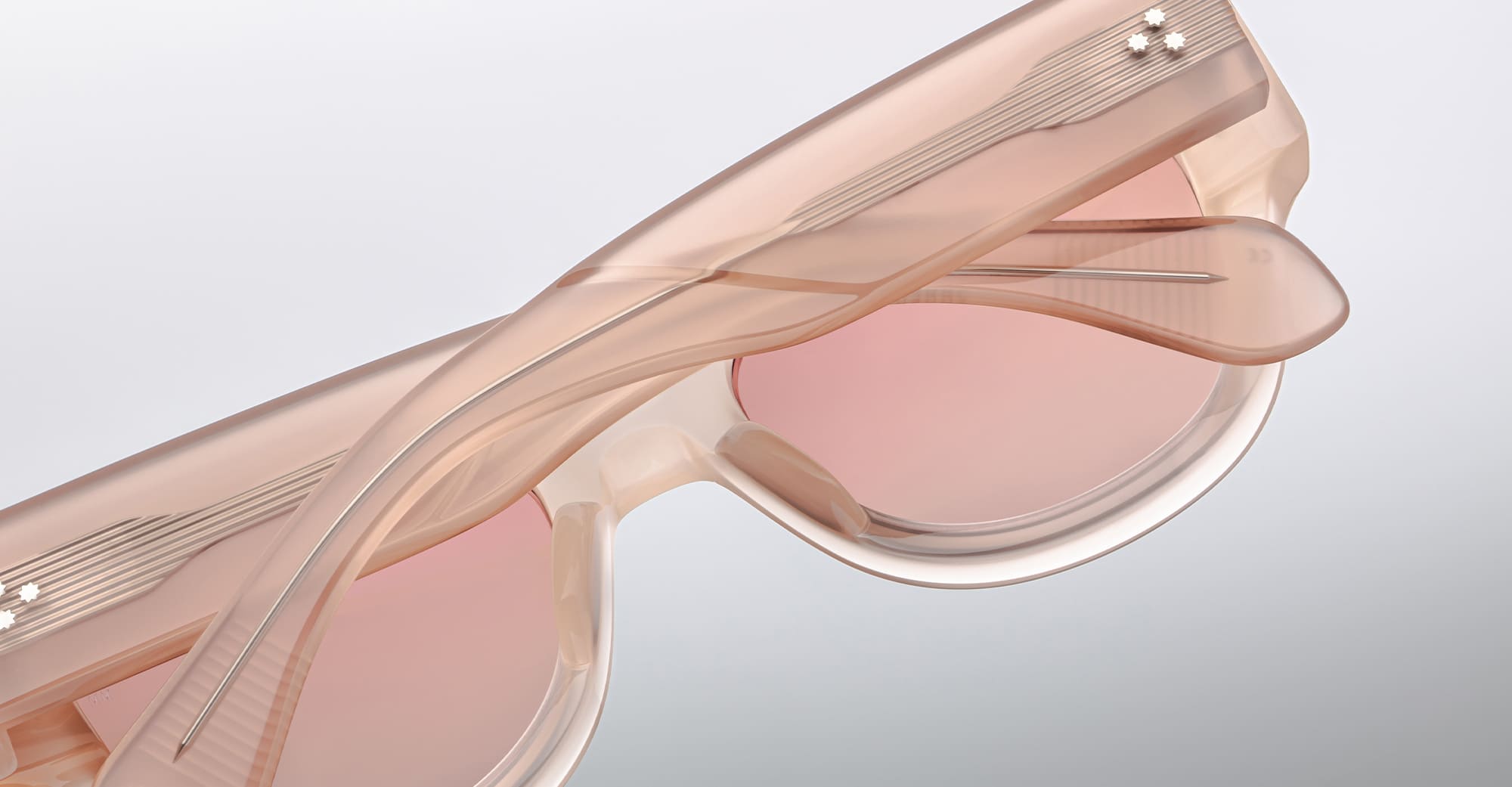 Ottica Mondello Roma - Jacques Marie Mage - JMMEH-15U - CHELSEA - PINK QUARTZ - Acetate - shape Round - pink - EYEWEAR - SUNGLASSES - Donna,Women - lens Gradient pink - Made In Japan