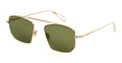 Ottica Mondello Roma - Ahlem - AHL.001039.SUN - New York - Champagne / Khaki Light Lenses Lens - Metal - shape Squared - Gold - EYEWEAR - SUNGLASSES - Unisex,Uomo,Donna,Women,Men - lens Green - Made In France