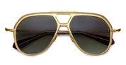 Ottica Mondello Roma - Jacques Marie Mage - JMMEK-18F - LOCKHEED - GENEVA - Titanium - shape Aviator - Gold - EYEWEAR - SUNGLASSES - Unisex,Uomo,Donna,Women,Men - lens Green - Made In Japan