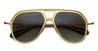 Ottica Mondello Roma - Jacques Marie Mage - JMMEK-18F - LOCKHEED - GENEVA - Titanium - shape Aviator - Gold - EYEWEAR - SUNGLASSES - Unisex,Uomo,Donna,Women,Men - lens Green - Made In Japan