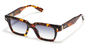 Ottica Mondello Roma - John Dalia - P17-C142 - PROJECT 17 -  C142 Classic Havana / Yellow Gold - Acetate - shape Squared - havana, gold - EYEWEAR - SUNGLASSES - Unisex,Uomo,Donna,Women,Men - lens Gradient blue - Made In France