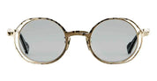 Ottica Mondello Roma - Kuboraum - KRSH11GMG000002F - MASK H11 GMG - GOLD SHADED - Metal - shape Round - Gold - EYEWEAR - SUNGLASSES - Unisex,Uomo,Donna,Women,Men - lens light grey - Made In Italy