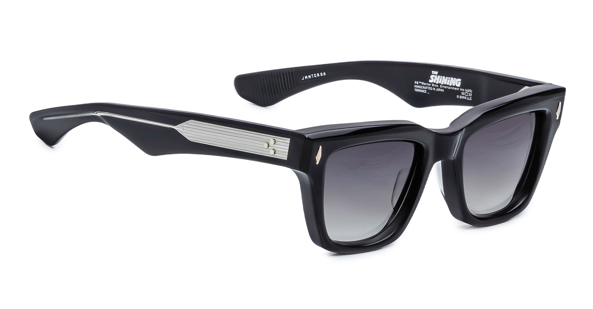 Ottica Mondello Roma - Jacques Marie Mage - JMMTOR-88 - STANLEY KUBRICK BY JMM: TORRANCE - BLACK - Acetate - shape Squared - Black - EYEWEAR - SUNGLASSES - Unisex,Uomo,Donna,Women,Men - lens Grey - Made In Japan