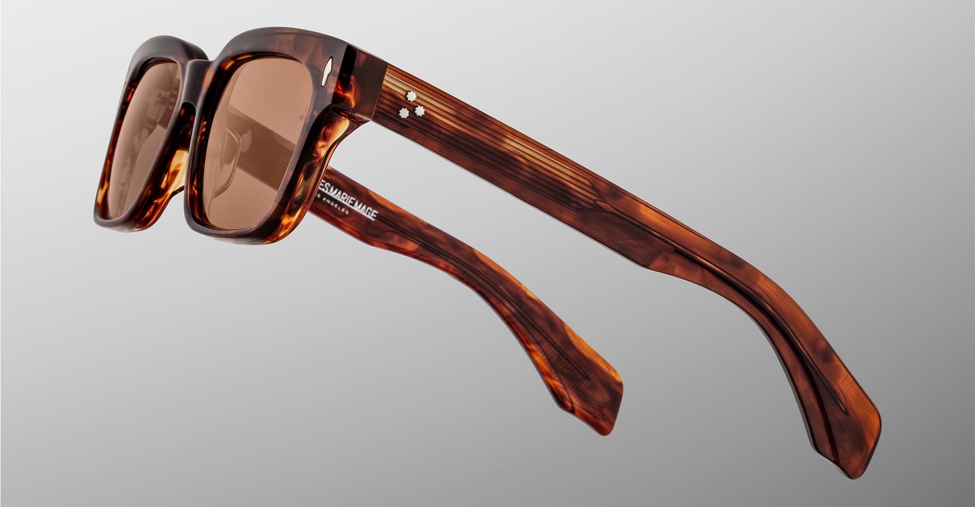 Ottica Mondello Roma - Jacques Marie Mage - JMMMLX-18P - MOLINO 55 - BOURBON - Acetate - shape Rectangular - Havana - EYEWEAR - SUNGLASSES - Unisex,Uomo,Donna,Women,Men - lens Brown - Made In Japan