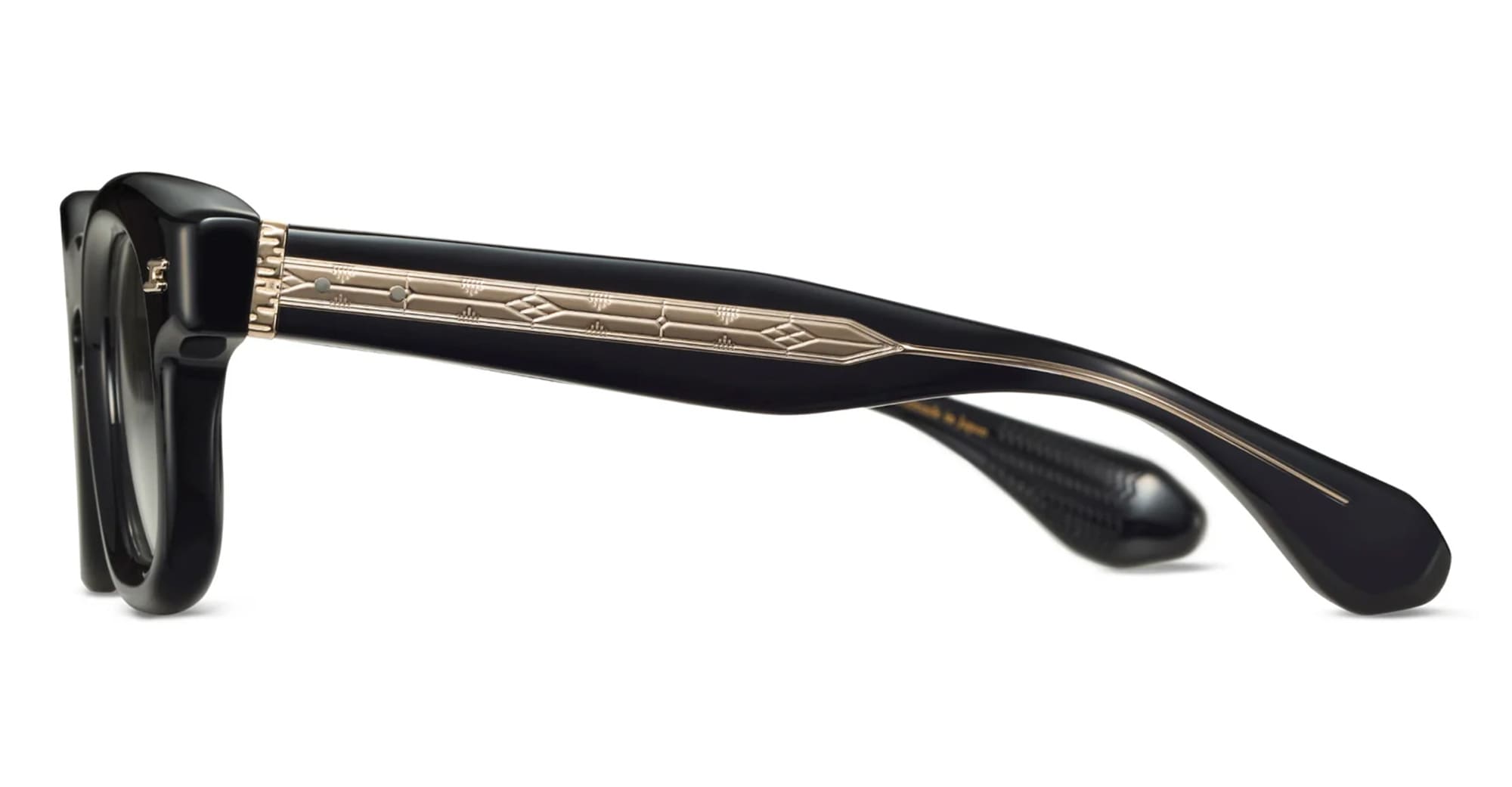 Ottica Mondello Roma - Tanabiku - DT-02B - FUJI - BLACK - Acetate - shape Wellington - Black - EYEWEAR - EYEGLASSES - Unisex,Uomo,Donna,Women,Men - lens Clear - Made In Japan