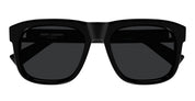 Ottica Mondello Roma - Saint Laurent - SL 558-010 - SL 558-010 - BLACK - Acetate - shape Squared - Black - EYEWEAR - SUNGLASSES - Unisex,Uomo,Donna,Women,Men - lens Grey - Made In Italy