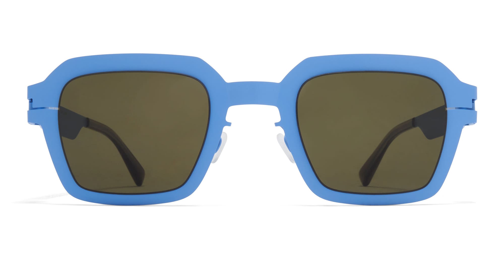 Ottica Mondello Roma - Mykita - 10085035 - MOTT - LIGHT BLUE - stainless steel - shape Squared - blue - EYEWEAR - SUNGLASSES - Donna,Women - lens Green - Made In Germany