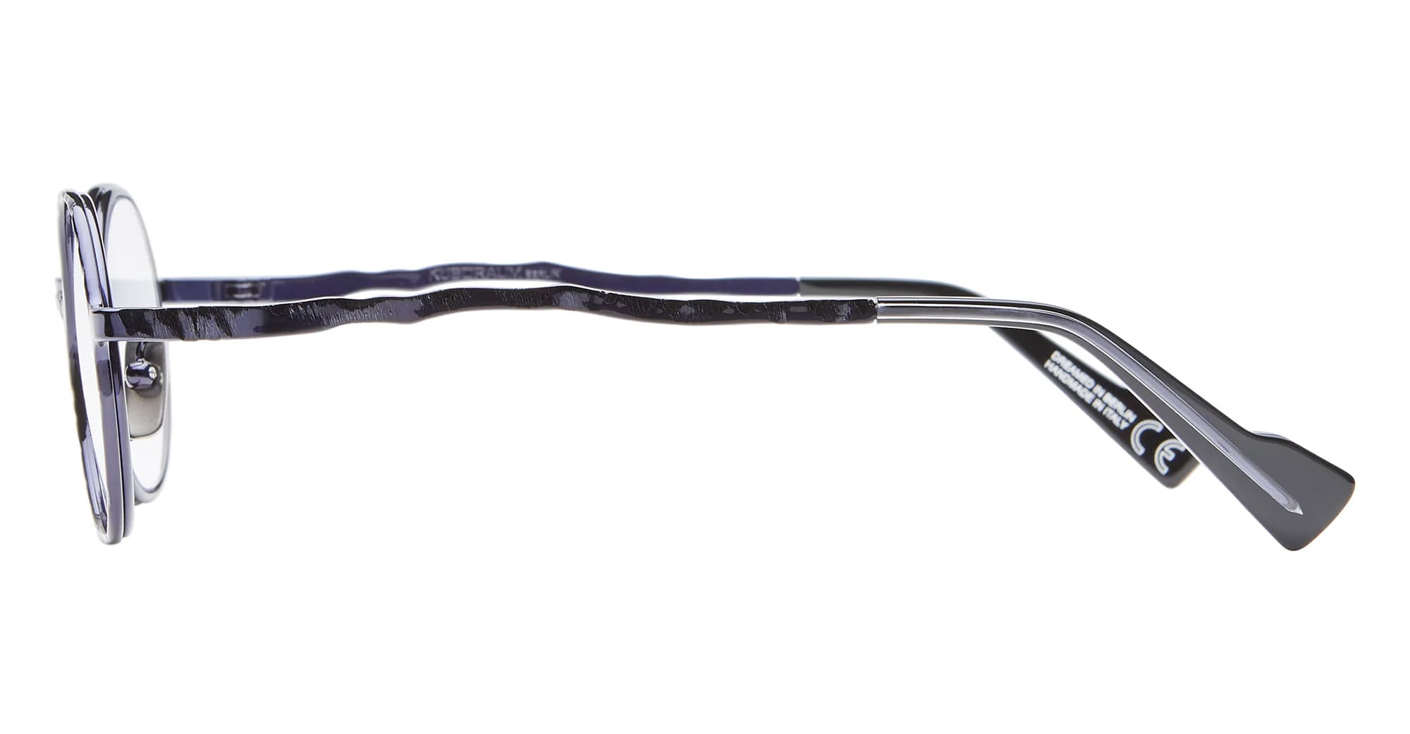 Ottica Mondello Roma - Kuboraum - KROH11BG000000OP - MASK H11 - BLUE GOLD RX - Metal - shape Round - blue, gold - EYEWEAR - EYEGLASSES - Unisex,Uomo,Donna,Women,Men - lens Clear - Made In Italy