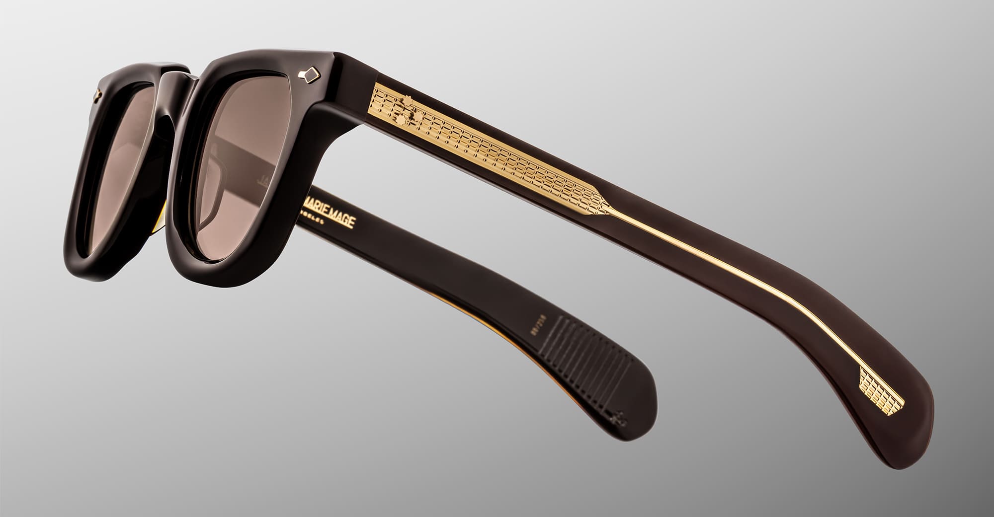 Ottica Mondello Roma - Jacques Marie Mage - JMMVE-B17 - VENDOME EPOXY II - GANACHE - Acetate - shape Panto - brown - EYEWEAR - SUNGLASSES - Unisex,Uomo,Donna,Women,Men - lens Gradient brown - Made In Japan