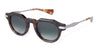 Ottica Mondello Roma - T HENRI - MCT - M1 - YANGTZE - Acetate - shape Panto - Tortoise - EYEWEAR - SUNGLASSES - Unisex,Uomo,Donna,Women,Men - lens Gradient grey - Made In Japan