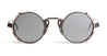 Ottica Mondello Roma - Movitra - TECTUM 01-C2 - TECTUM 01 - C2 Gunmetal / Silver Lens - Titanium - shape Round - grey - EYEWEAR - SUNGLASSES - Uomo,Men - lens silver - Made In Italy