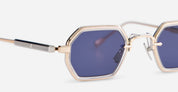 Ottica Mondello Roma - Sato - Hadar-T-RG-P-1 - Hadar-T RG/P-1 - ROSE GOLD / PLATINUM - Titanium - shape Octagonal - rose gold - EYEWEAR - SUNGLASSES - Unisex,Uomo,Donna,Women,Men - lens Blue - Made In Japan