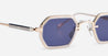 Ottica Mondello Roma - Sato - Hadar-T-RG-P-1 - Hadar-T RG/P-1 - ROSE GOLD / PLATINUM - Titanium - shape Octagonal - rose gold - EYEWEAR - SUNGLASSES - Unisex,Uomo,Donna,Women,Men - lens Blue - Made In Japan