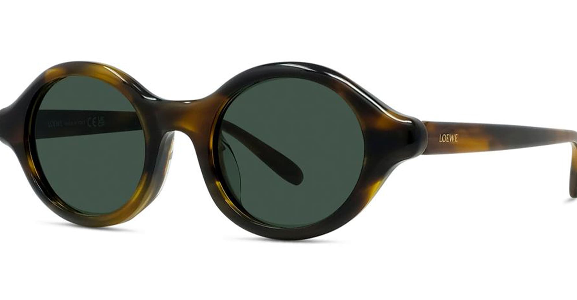 Ottica Mondello Roma - Loewe - LW40162U4852N - SLIM LW40162U - HAVANA - Acetate - shape Oval - Havana - EYEWEAR - SUNGLASSES - Donna,Women - lens Green - Made In Italy
