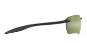 Ottica Mondello Roma - Maui Jim - MJ0336S-001 - HO'OKIPA ULTRA G - MATTE BLACK / MAUI HT LENS - nylon - shape Rectangular - Black - EYEWEAR - SUNGLASSES - Unisex,Uomo,Donna,Women,Men - lens Green - Made In Italy